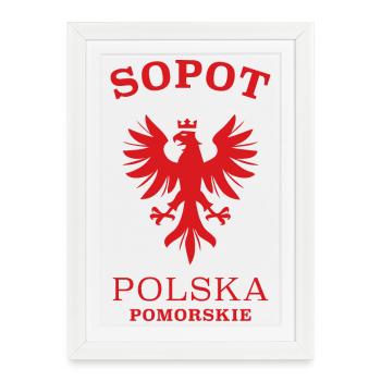 SOPOT Zoppot Polen Polska Pologne - Affiche encadrée (27 × 37 cm) - blanc - Devant