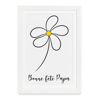 HAPPY FATHER'S DAY. DAD. FATHER'S DAY. FATHER - Framed poster (27 × 37 cm) - white - Front