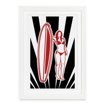 Conception du Wave Rider - Affiche encadrée (27 × 37 cm) - blanc - Devant