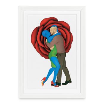 DANCE LOVERS #1 - nice people - Affiche encadrée (27 × 37 cm) - blanc - Devant