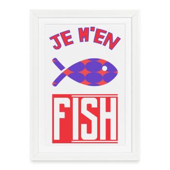 I CAN'T. I FISHED. FISHERMAN. HUMOR. RETIREMENT - Framed poster (27 × 37 cm) - white - Front