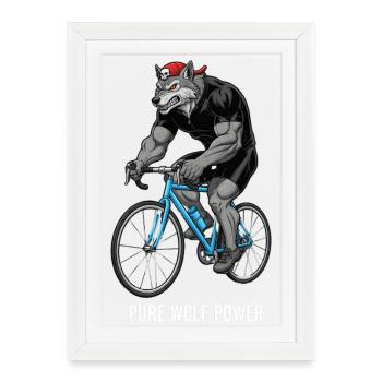 Vélo de route Vélo Vélo Sport Vélo VTT - Affiche encadrée (27 × 37 cm) - blanc - Devant