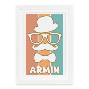 Armin comme nom - Affiche encadrée (27 × 37 cm) - blanc - Devant