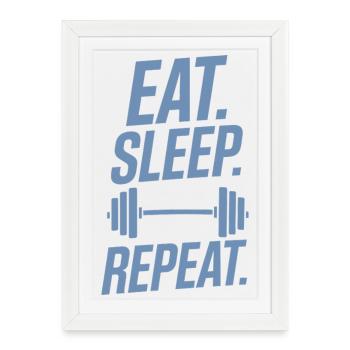 Haltérophilie Entraînement Fitness Bodybuilding - Affiche encadrée (27 × 37 cm) - blanc - Devant
