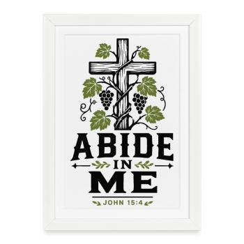 Abide In Me - Framed poster (27 × 37 cm) - white - Front