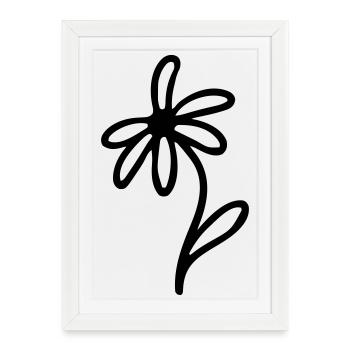 Flower - Framed poster (27 × 37 cm) - white - Front