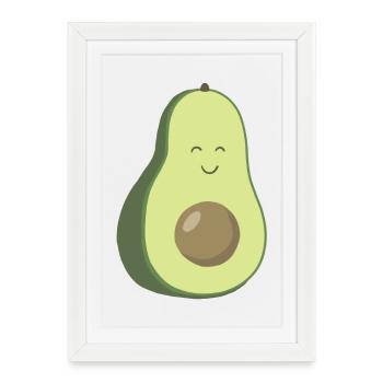avocado - Framed poster (27 × 37 cm) - white - Front