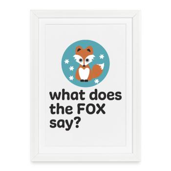 fuchs - Gerahmtes Poster (27 × 37 cm) - Weiß - Vorne