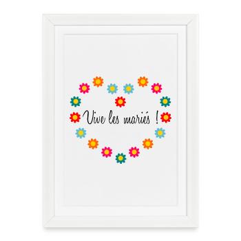 HEART. HEARTS. VALENTINE'S DAY. LOVE. LOVE. COUPLE. - Framed poster (27 × 37 cm) - white - Front
