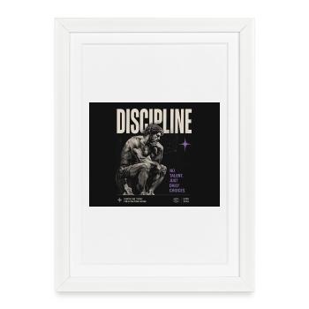 Discipline : Choix quotidien - Affiche encadrée (27 × 37 cm) - blanc - Devant