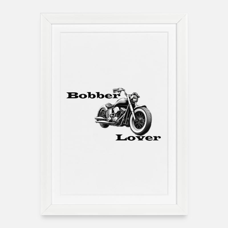 Amant Bobber - Affiche encadrée (27 × 37 cm) - blanc