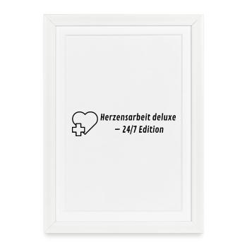 Heart Work Deluxe - 24/7 Edition - Framed poster (27 × 37 cm) - white - Front