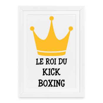 Kickboxing / Kick-Boxeur / Kick Boxing / - Affiche encadrée (27 × 37 cm) - blanc - Devant