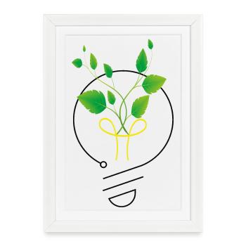 be the light - Framed poster (27 × 37 cm) - white - Front