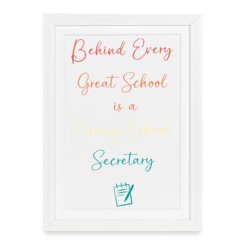 School Secretary School Secretary - Framed poster (27 × 37 cm) - white - Front