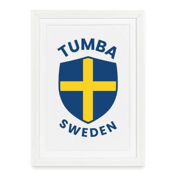 Tumba Sweden Shield Design - Framed poster (27 × 37 cm) - white - Front