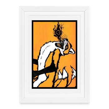 Kitsunefire - Framed poster (27 × 37 cm) - white - Front
