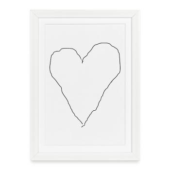 L’amour est imparfait - Affiche encadrée (27 × 37 cm) - blanc - Devant