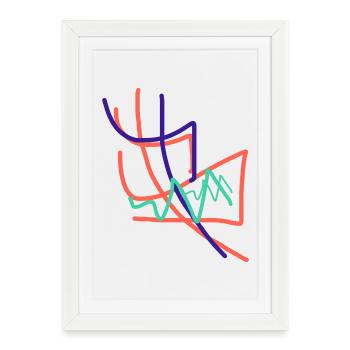 Le cadeau ultime de l’art abstrait - Affiche encadrée (27 × 37 cm) - blanc - Devant