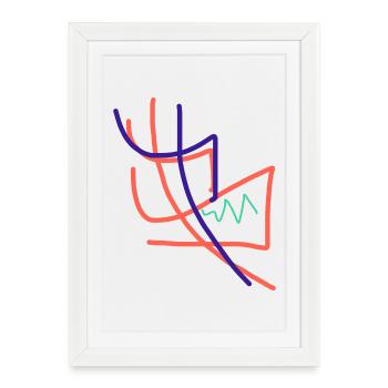 Qu’est-ce que je donne à un artiste ? - Affiche encadrée (27 × 37 cm) - blanc - Devant