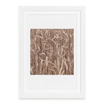 Wheat Field Golden Brown - Framed poster (27 × 37 cm) - white - Front