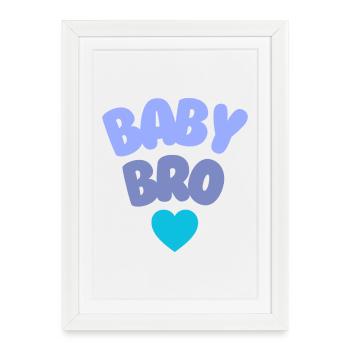 Petit frère amoureux - Affiche encadrée (27 × 37 cm) - blanc - Devant