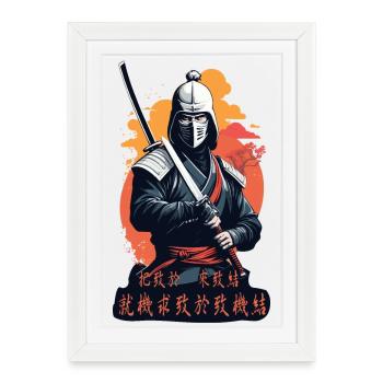 Samurai, Way of the Warrior - Framed poster (27 × 37 cm) - white - Front