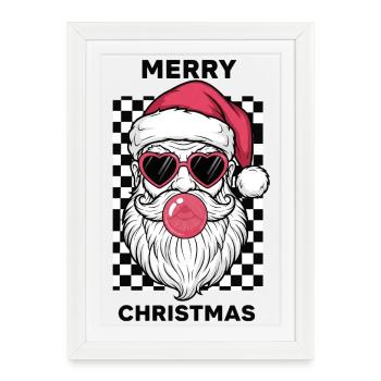 Joyeux Noël - Affiche encadrée (27 × 37 cm) - blanc - Devant