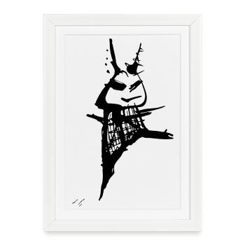 Mon vibe - Affiche encadrée (27 × 37 cm) - blanc - Devant