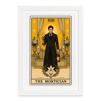 Undertaker | Mourning Profession Tarot - Framed poster (27 × 37 cm) - white - Front