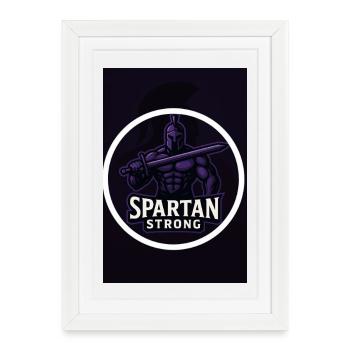 Spartan strong - Framed poster (27 × 37 cm) - white - Front