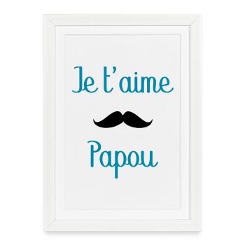 HAPPY FATHER'S DAY. DAD. FATHER'S DAY. FATHER - Framed poster (27 × 37 cm) - white - Front