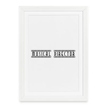 Musical_Director - Affiche encadrée (27 × 37 cm) - blanc - Devant