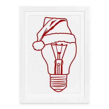 Christmas light - Framed poster (27 × 37 cm) - white - Front