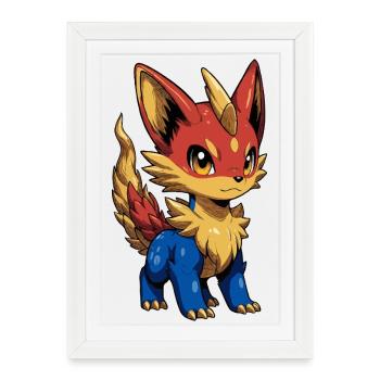 Drafoxu - Framed poster (27 × 37 cm) - white - Front