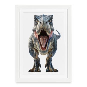 Tyrannosaurus Rex - Framed poster (27 × 37 cm) - white - Front