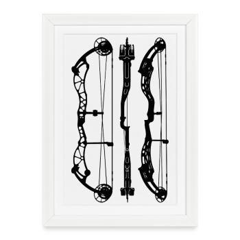 BowtechRekoning_Plans - Framed poster (27 × 37 cm) - white - Front