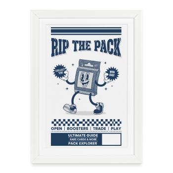 Rip The Pack Collect Em Win Big Trading Card - Framed poster (27 × 37 cm) - white - Front