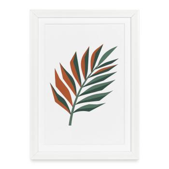 Boho Blumenstrauß Floral Bouquet - Affiche encadrée (27 × 37 cm) - blanc - Devant