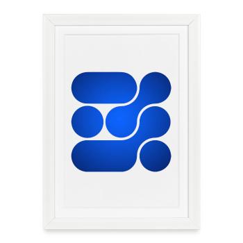 OCHOOO - Magic Blue - Framed poster (27 × 37 cm) - white - Front