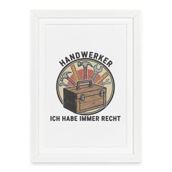Craftsman Honor - Framed poster (27 × 37 cm) - white - Front