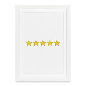 Chase Stars/Wanted Level - Framed poster (27 × 37 cm) - white - Front
