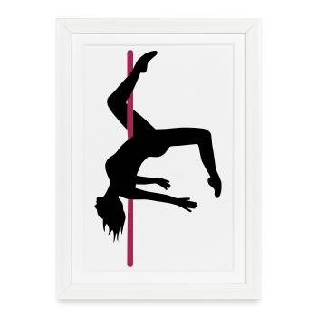 Pole Dance Scorpion - Affiche encadrée (27 × 37 cm) - blanc - Devant