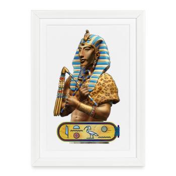 Akhenaton - Pharaon d'Egypte - Affiche encadrée (27 × 37 cm) - blanc - Devant