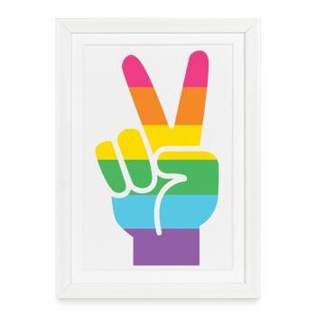 Mois de la fierté LGBT - LGBT Pride - Affiche encadrée (27 × 37 cm) - blanc - Devant