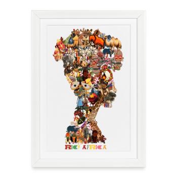 A shape that carries everything from Africa - Framed poster (27 × 37 cm) - white - Front