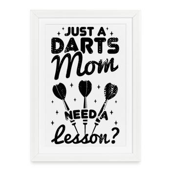 Maman dard - Affiche encadrée (27 × 37 cm) - blanc - Devant
