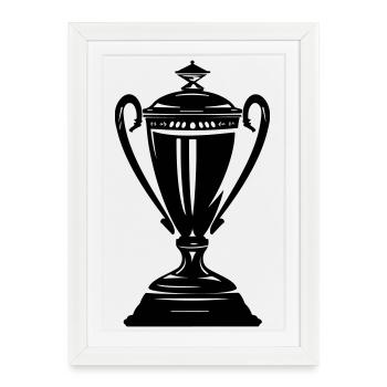 Coupe du Trophée de la Victoire - Affiche encadrée (27 × 37 cm) - blanc - Devant