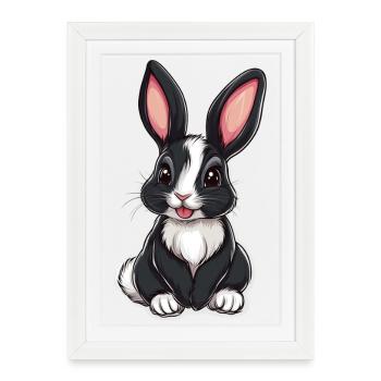 Hare - Framed poster (27 × 37 cm) - white - Front