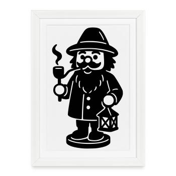 Incense burners - Framed poster (27 × 37 cm) - white - Front